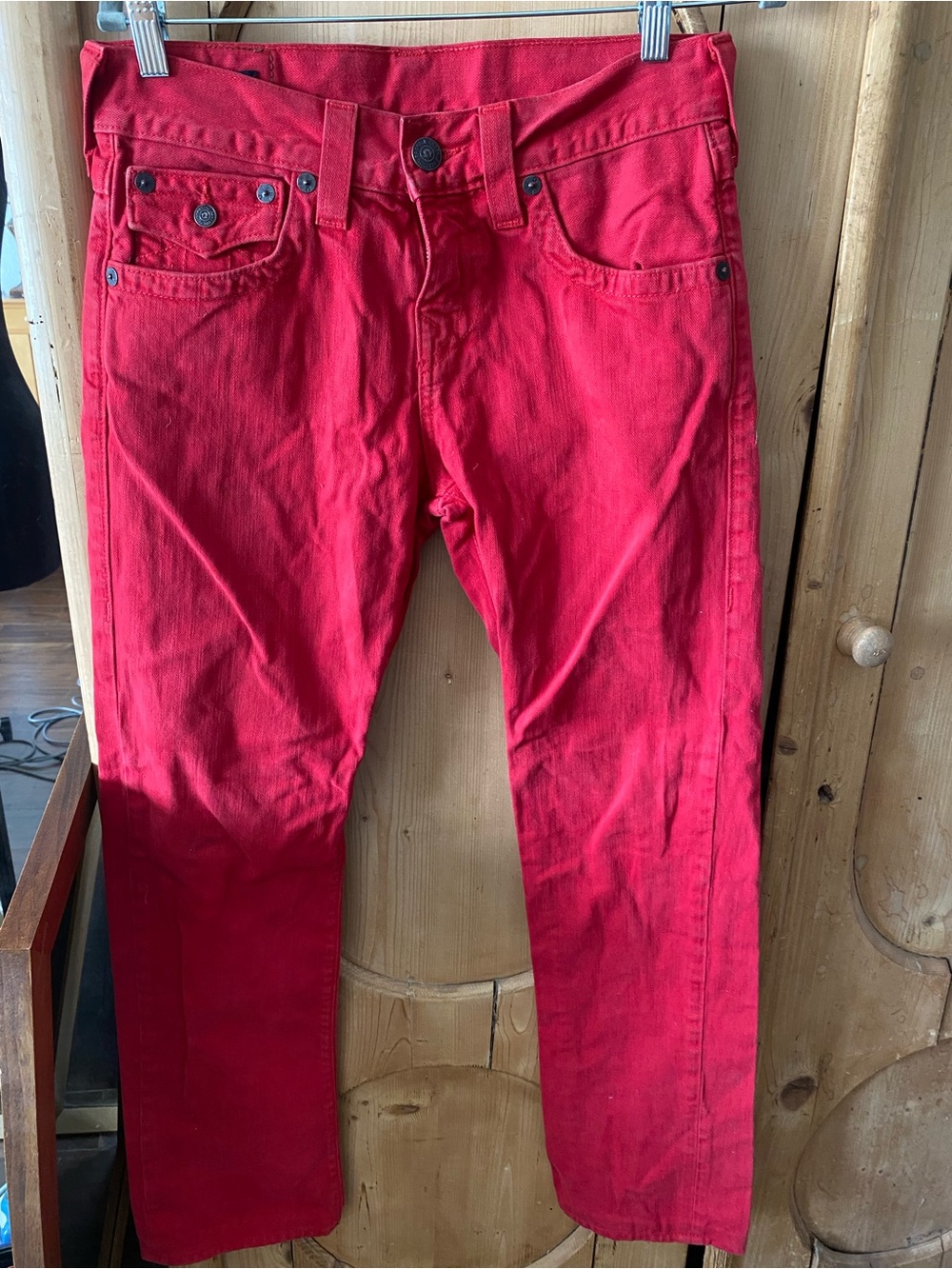 True Religion Men’s Red Slim Jeans